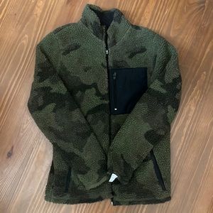 Camo fleece coat
